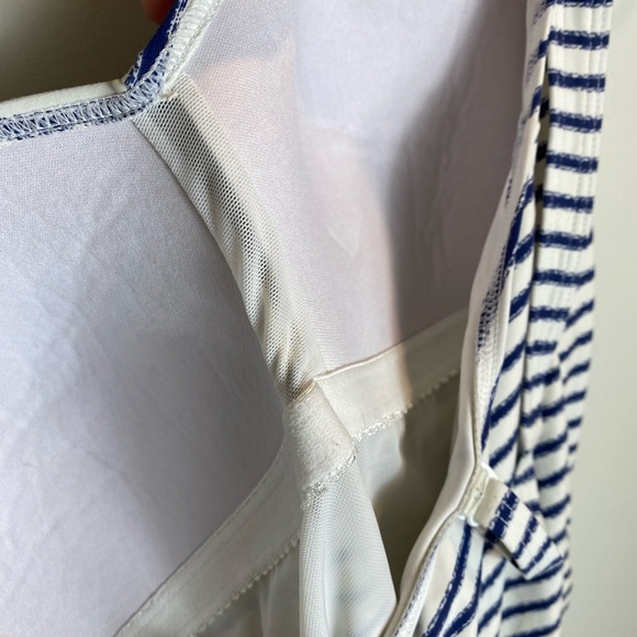 Nip Tuck Swim Stripe Joanne Twist Front Design Tummy Control One Piece - Picture 8 of 8